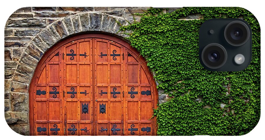 Door At Old Winery iPhone Case featuring the photograph Door at Old Winery by Carolyn Derstine