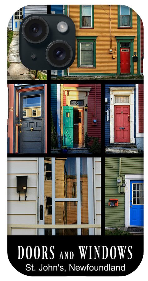 Doors iPhone Case featuring the photograph Doors and Windows Newfoundland by Tatiana Travelways