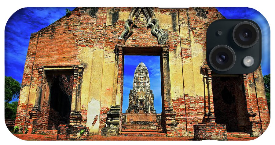 Ayuthaya iPhone Case featuring the photograph Doorway to Wat Ratburana in Ayutthaya, Thailand by Sam Antonio
