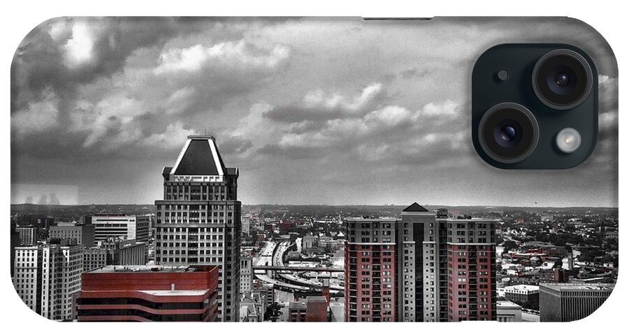 Baltimore iPhone Case featuring the photograph Downtown Baltimore City by Chris Montcalmo