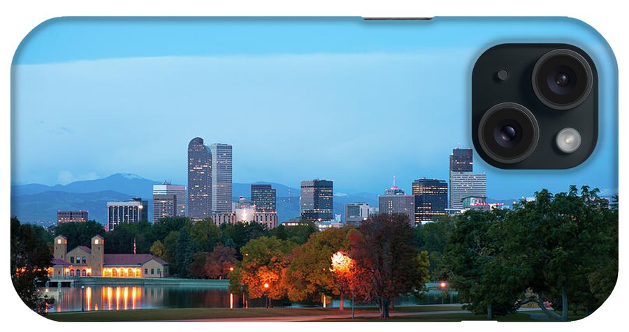 Denver Skyline iPhone Case featuring the photograph Downtown Denver - Skyline Cityscape by Gregory Ballos