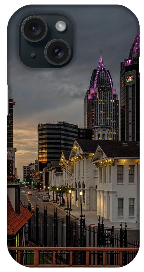 Alabama iPhone Case featuring the photograph Downtown View from Fort Conde by Brad Boland