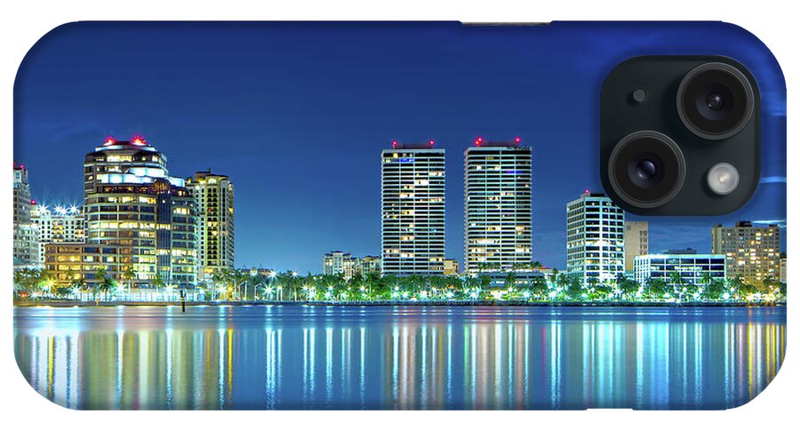 West Palm Skyline iPhone Case featuring the photograph Downtown West Palm Beach by Mark Andrew Thomas