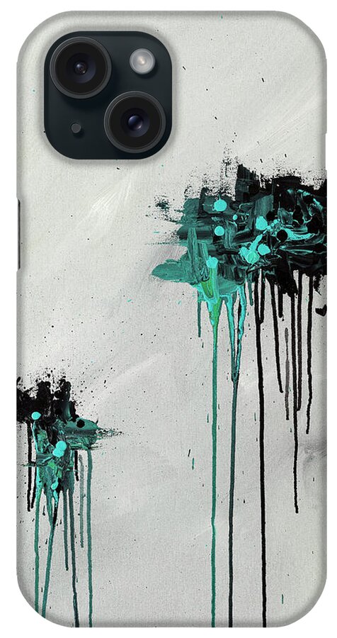 Abstract Art iPhone Case featuring the painting Dreamers by Carmen Guedez