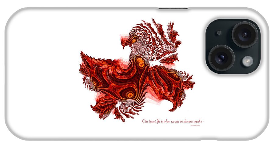 Dreaming Awake iPhone Case featuring the digital art Dreaming Awake by Fran Riley