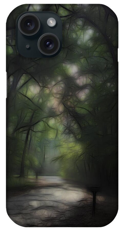 Landscape iPhone Case featuring the digital art Dreaming Forest 1 by William Horden