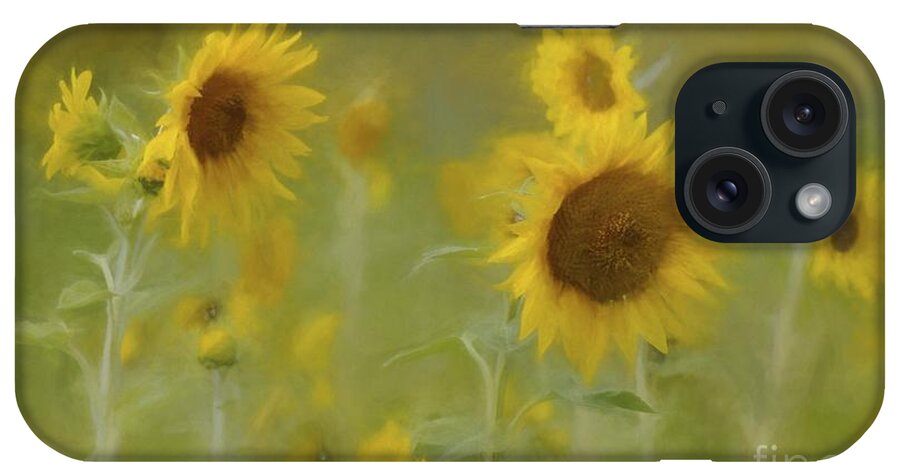 Sunflowers iPhone Case featuring the photograph Dreaming of Sunflowers by Benanne Stiens