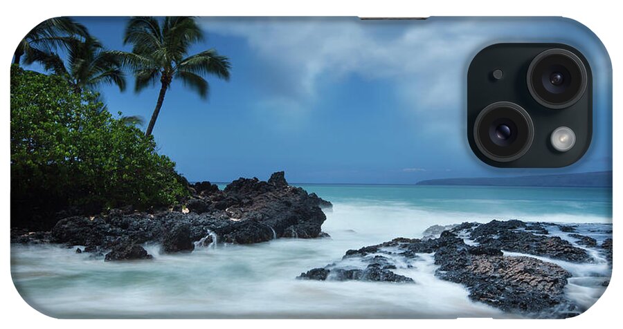Secret Beach Seascape Ocean Palmtrees Maui Hawaii Long Exposure iPhone Case featuring the photograph Dreamland by James Roemmling