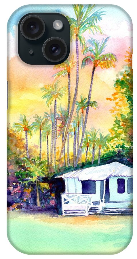 Prints iPhone Case featuring the painting Dreams of Kauai 3 by Marionette Taboniar