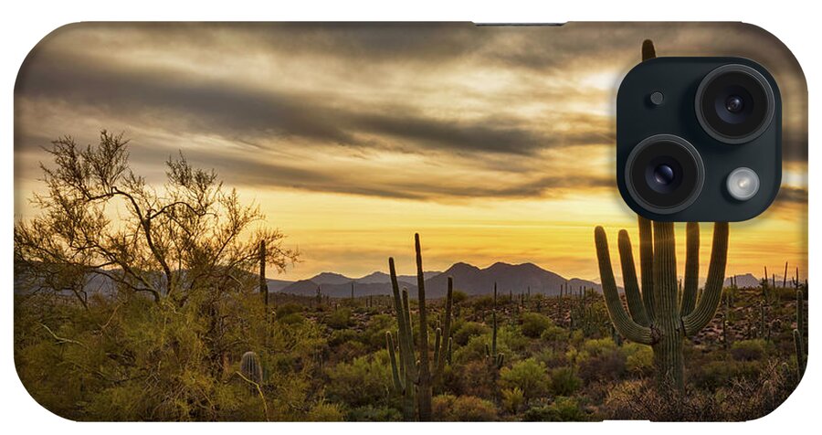 Sunset iPhone Case featuring the photograph Dreamy Desert by Saija Lehtonen