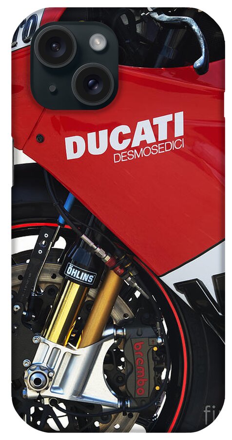 Ducati iPhone Case featuring the photograph Ducati Desmosedici by Tim Gainey