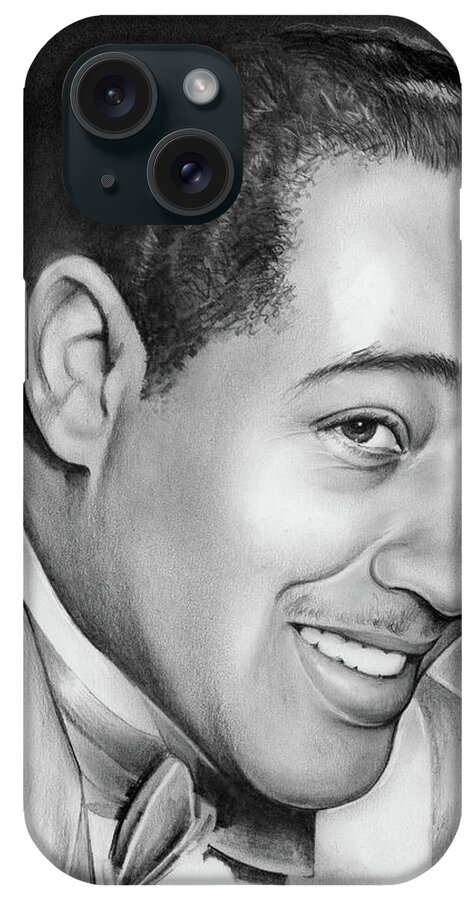 Duke Ellington iPhone Case featuring the drawing Duke Ellington by Greg Joens