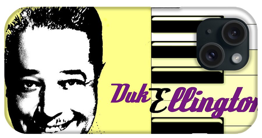 Duke Ellington iPhone Case featuring the digital art Duke Ellington by Rumiana Nikolova