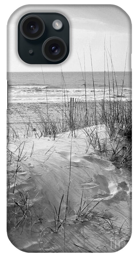 Beach iPhone Case featuring the photograph Dune - Black and White by Angela Rath