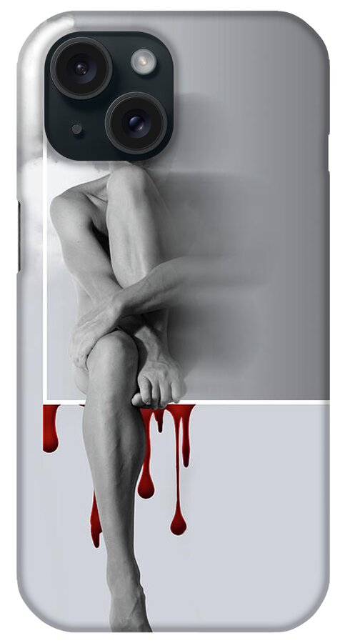 Male Nude iPhone Case featuring the photograph Dust In The Wind by Mark Ashkenazi