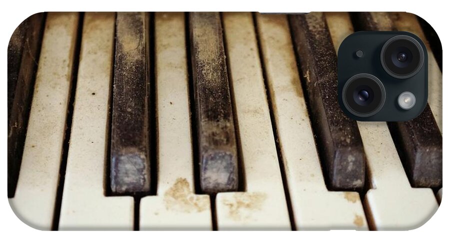 Piano iPhone Case featuring the photograph Dusty Keys by Kathy Barney