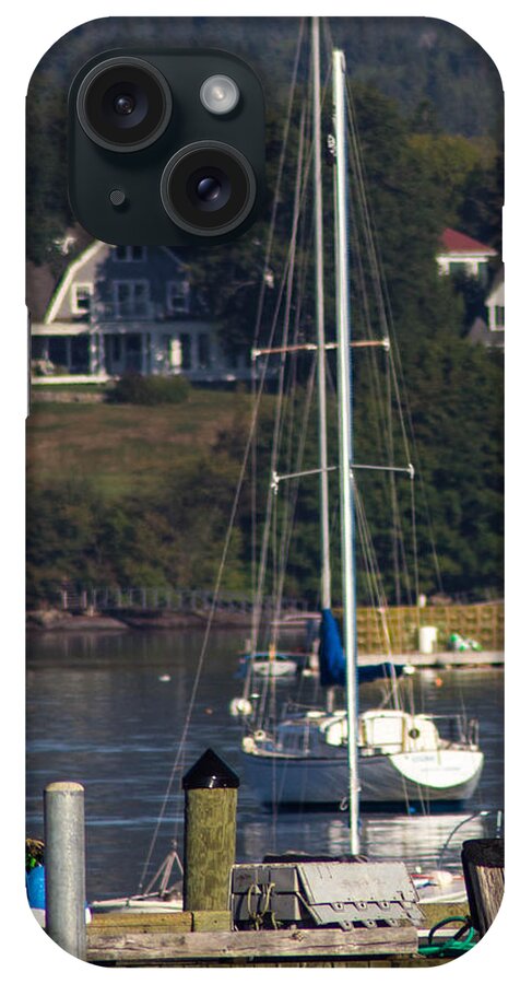 Lighthouse iPhone Case featuring the photograph Early Fall SW Harbor by Dick Botkin