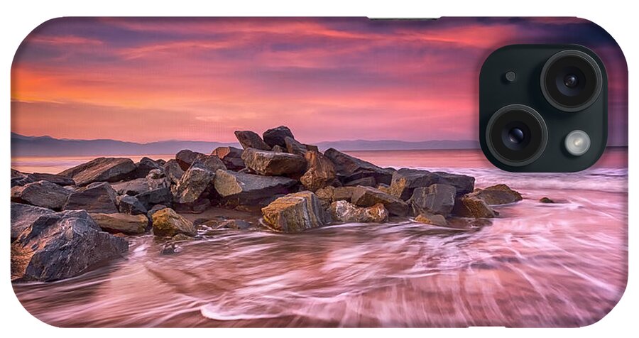 Sunrise iPhone Case featuring the photograph Earth, Water And Sky by Edward Kreis