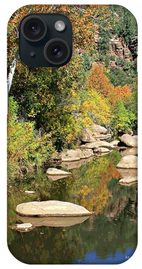 Fall iPhone Case featuring the photograph East Verde Fall Crossing by Matalyn Gardner