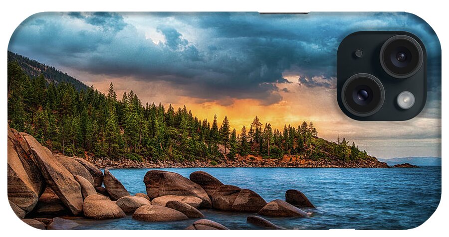 Lake Tahoe iPhone Case featuring the photograph Eastern Glow at Sunset by Anthony Michael Bonafede