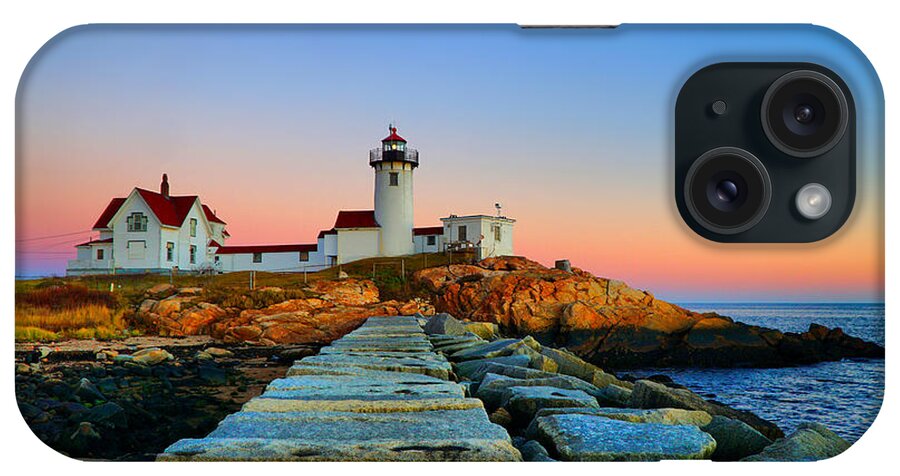 Eastern Point Lighthouse iPhone Case featuring the photograph Eastern Point Lighthouse by Lilia S
