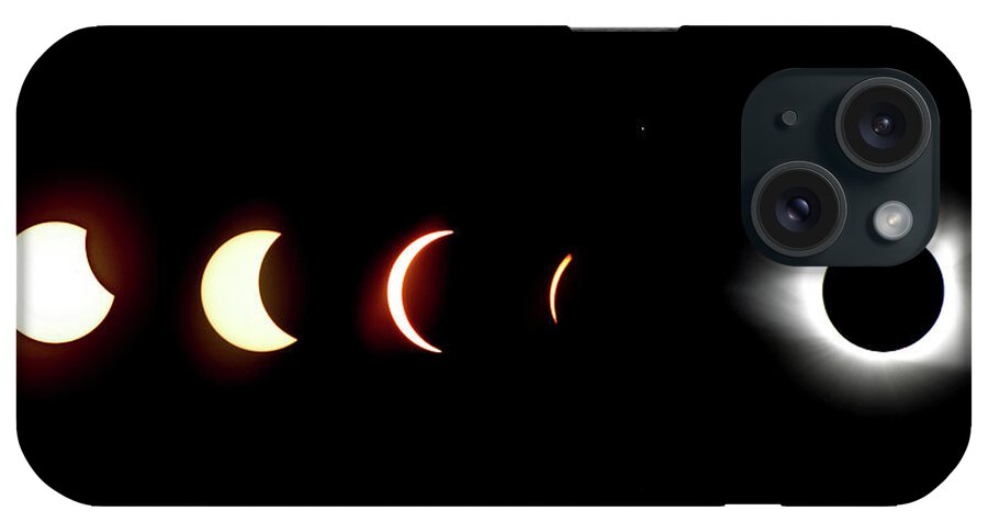 Solar iPhone Case featuring the photograph Eclipse to Totality by Nancy Landry