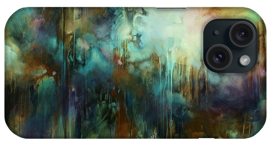 Colors iPhone Case featuring the painting 'Edge of Dreams' by Michael Lang