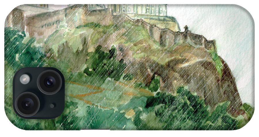 Castle iPhone Case featuring the painting Edinburgh Castle by Andrew Gillette
