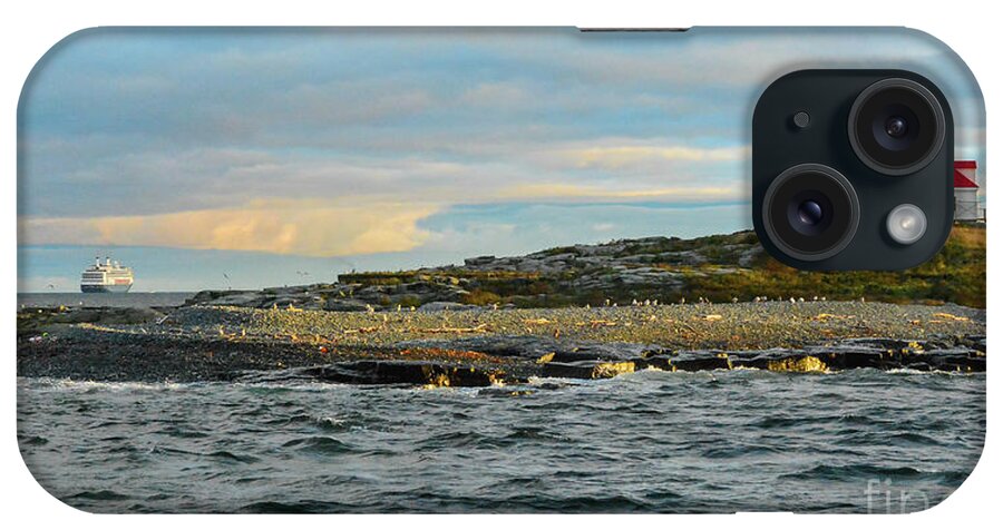 Maine iPhone Case featuring the photograph Egg Rock Light by Barry Bohn