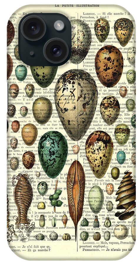 Egg iPhone Case featuring the digital art Eggs collection by Madame Memento