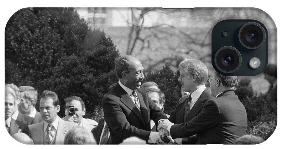 1979 iPhone Case featuring the photograph Egypt Israel Peace Treaty by Warren K. Leffler