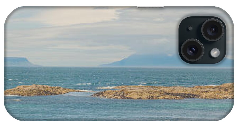 Eigg iPhone Case featuring the photograph Eigg and Rum by Ray Devlin