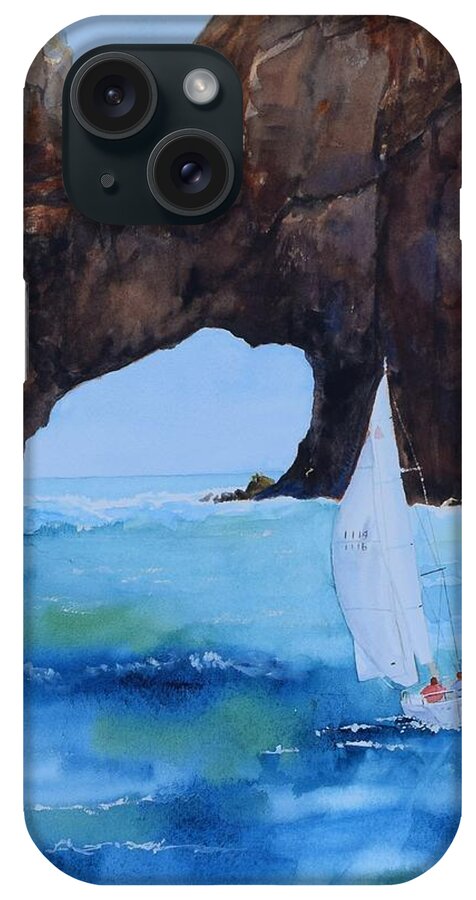 Arch iPhone Case featuring the painting El Arco by Celene Terry