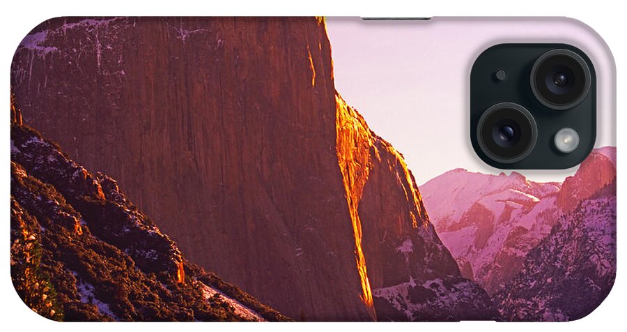 Usa iPhone Case featuring the photograph El Capitan and Half Dome, Yosemite N.P. by Gary Corbett