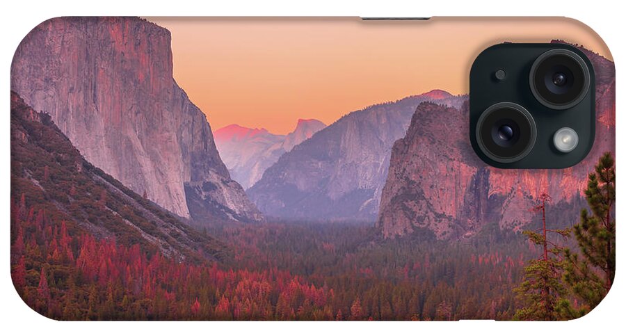 Yosemite iPhone Case featuring the photograph El Capitan golden hour by Benny Marty