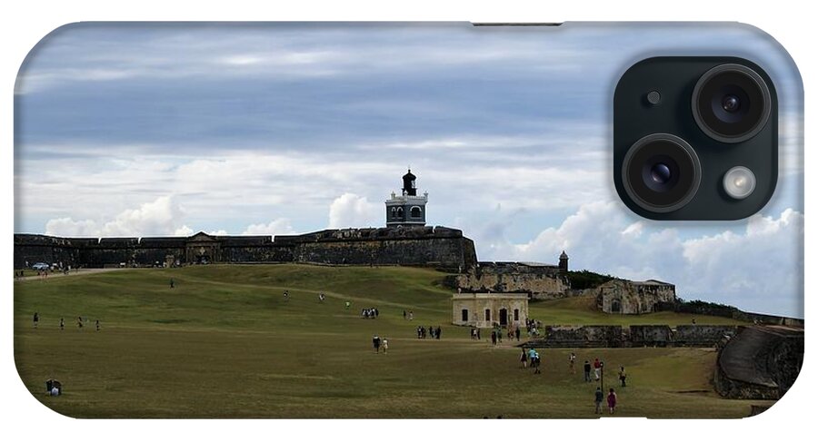 San Juan iPhone Case featuring the photograph El Morro by Lois Lepisto