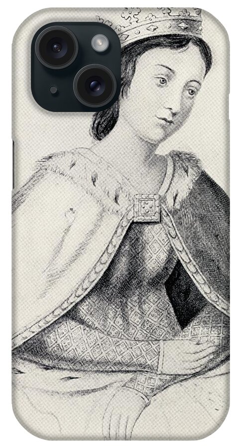 Provence iPhone Case featuring the drawing Eleanor Of Provence Circa 1223 To 1291 by Vintage Design Pics