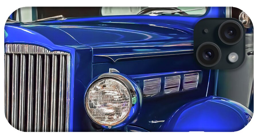 Vintage Car iPhone Case featuring the photograph Electric Blue by Judi Kubes