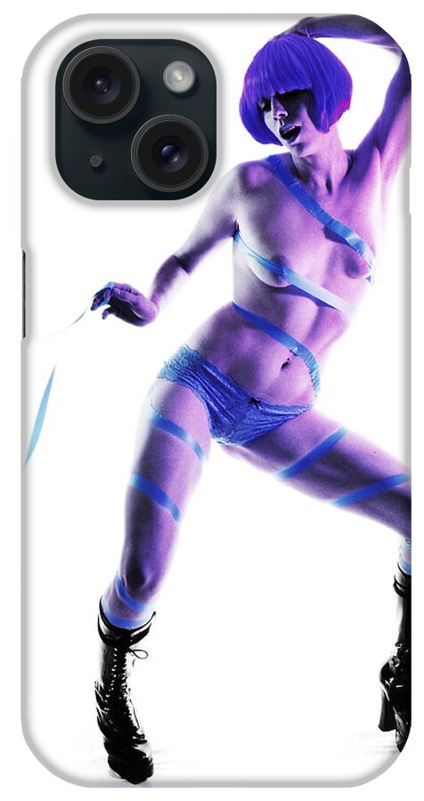 Artistic iPhone Case featuring the photograph Electric Blue by Robert WK Clark