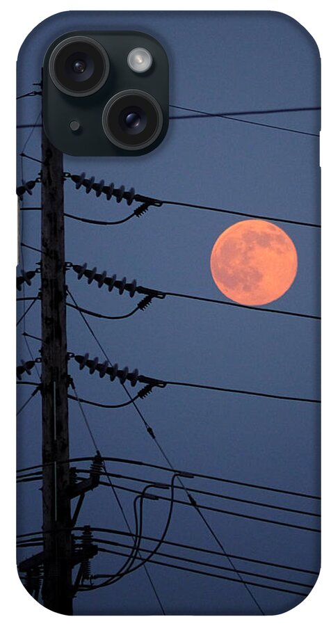 Richard Reeve iPhone Case featuring the photograph Electric Moon by Richard Reeve