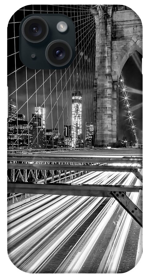 Brooklyn Bridge iPhone Case featuring the photograph Electrify by Az Jackson