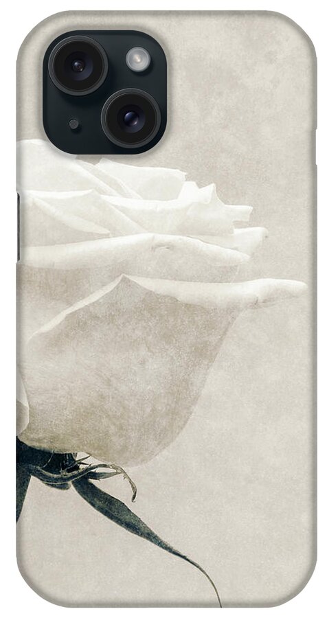 White iPhone Case featuring the photograph Elegance in white by Wim Lanclus