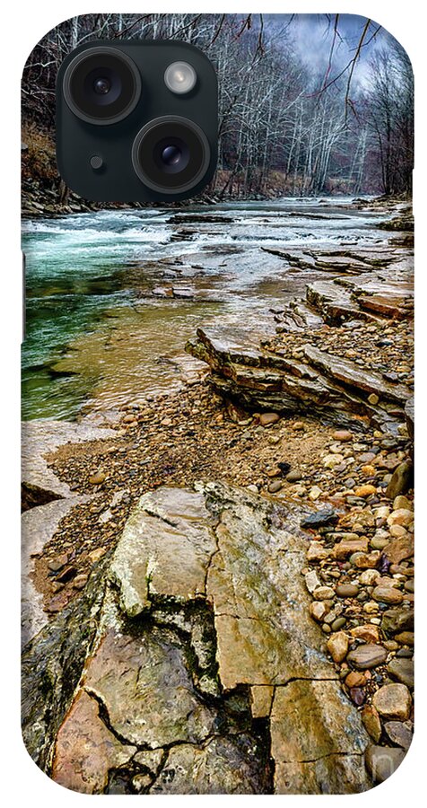 Cherry Falls iPhone Case featuring the photograph Elk River in the Rain by Thomas R Fletcher