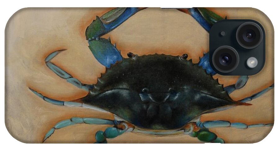 Realism iPhone Case featuring the painting Ellen's Crab by Emily Page