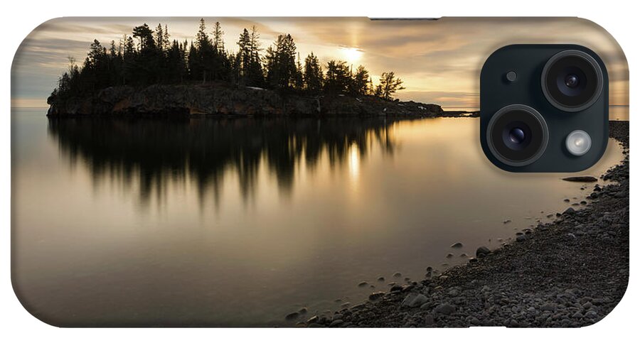 Beaver Bay iPhone Case featuring the photograph Ellingson Island Sun by Ernesto Ruiz