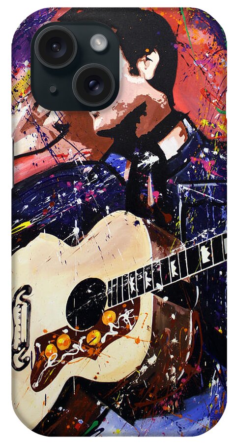 Elvis iPhone Case featuring the painting Elvis Presley by Richard Day