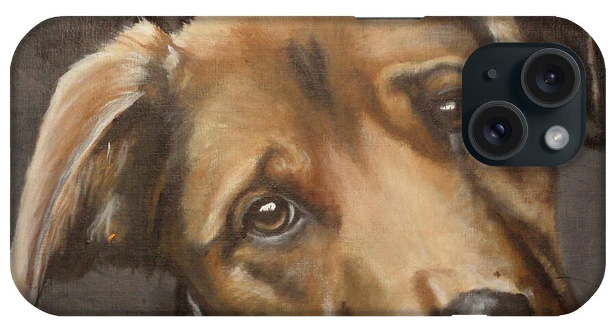 Eyes iPhone Case featuring the painting Emma Rose by Carol Russell