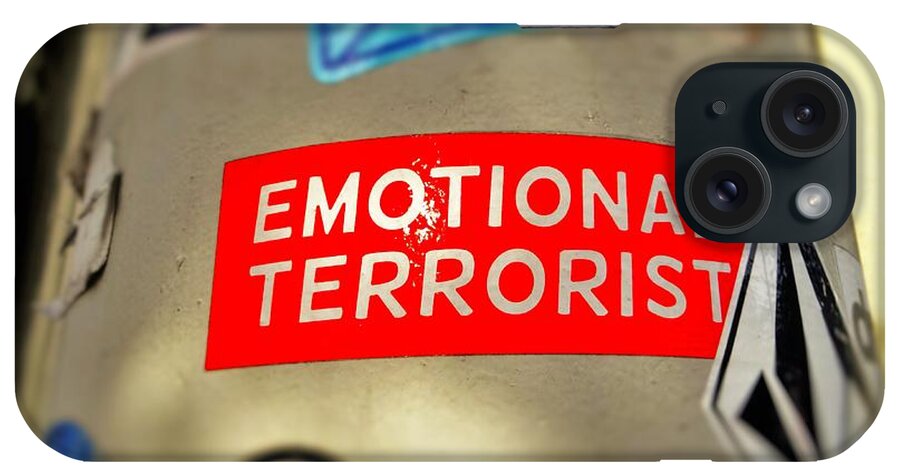 Love iPhone Case featuring the photograph Emotional Terrorist in New York by Funkpix Photo Hunter
