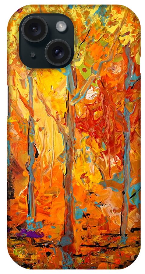 Autumn iPhone Case featuring the painting Enchanted by Alan Lakin