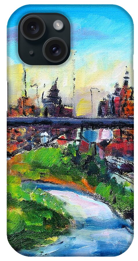 Plein Air iPhone Case featuring the painting Encroaching Parkland by Les Leffingwell